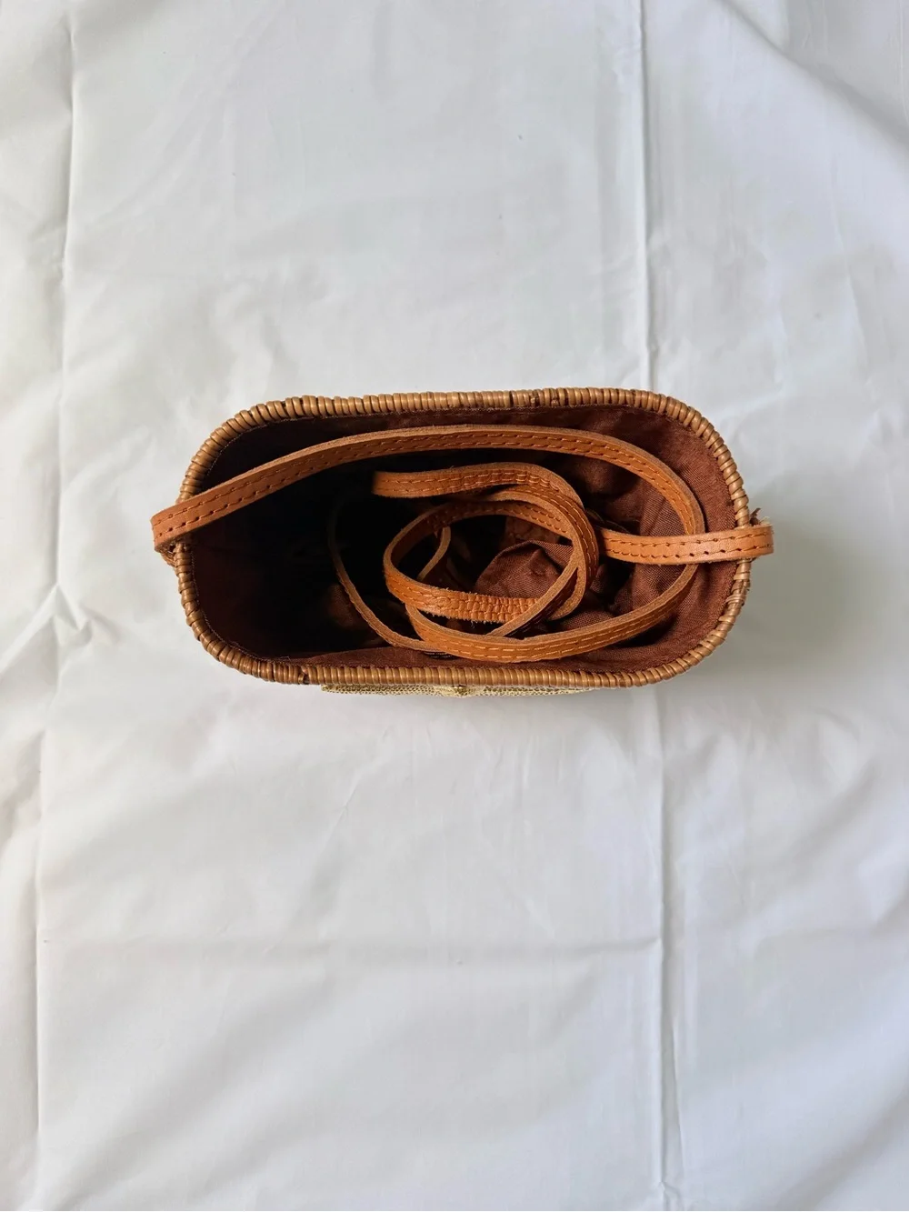 Lisi Lerch Bosom Buddy Handwoven Ata Grass Crossbody Bag - Picture 5 of 9